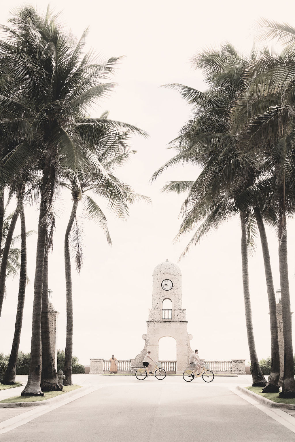 Canvas print of authentic Worth Avenue Clock Tower, Palm Beach, FL