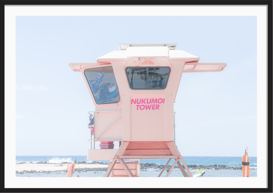 Pink Lifeguard Tower